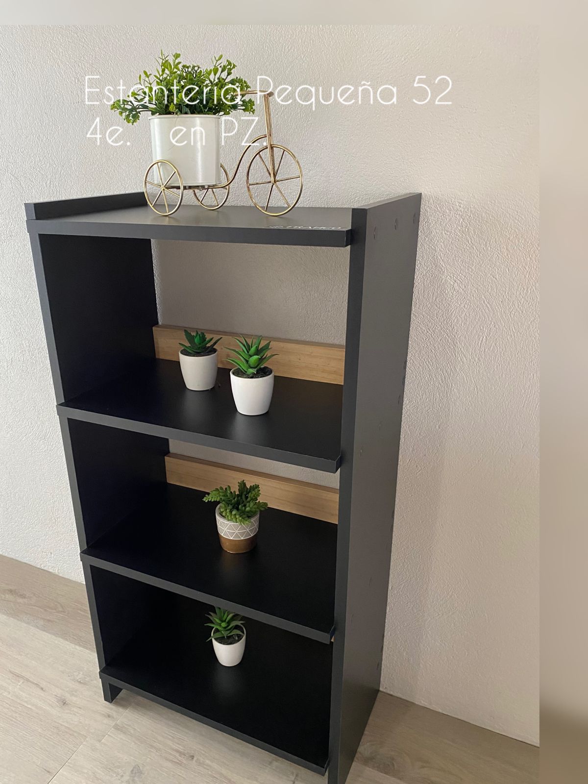 Estanteria Eco 48L 4E abierta Negro - Imagen 2