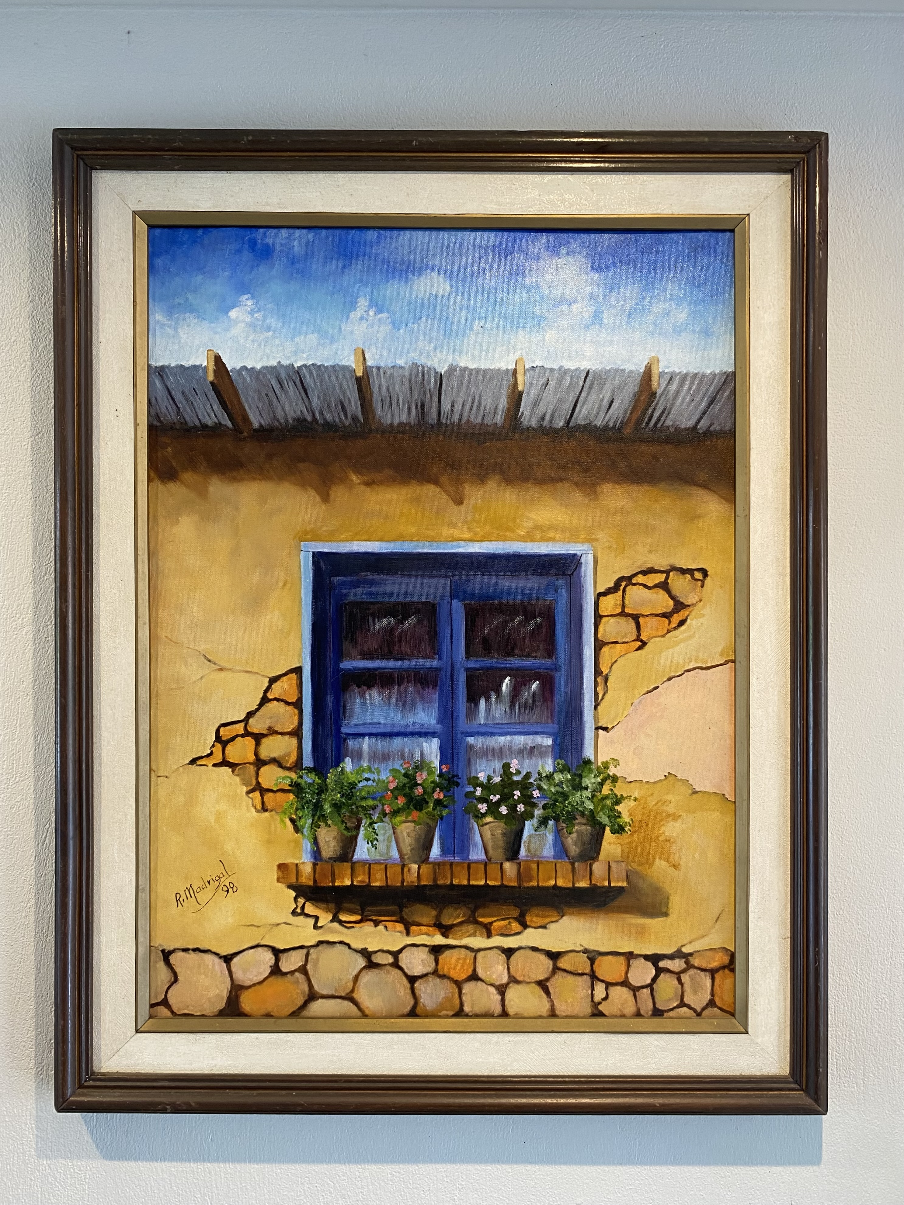 Pintura La Ventana Azul (Rolando Madrigal)
