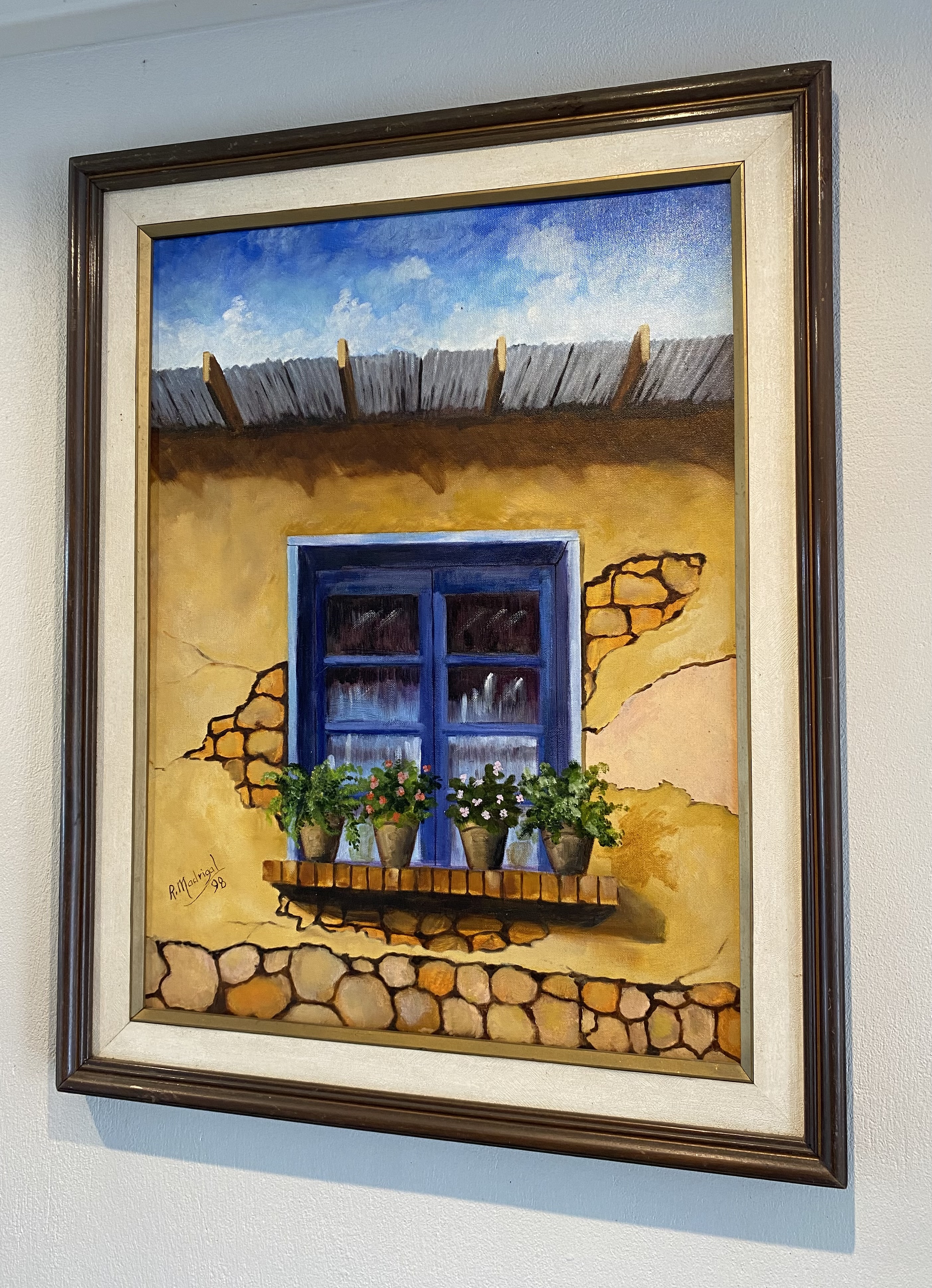 Pintura La Ventana Azul (Rolando Madrigal) - Imagen 3