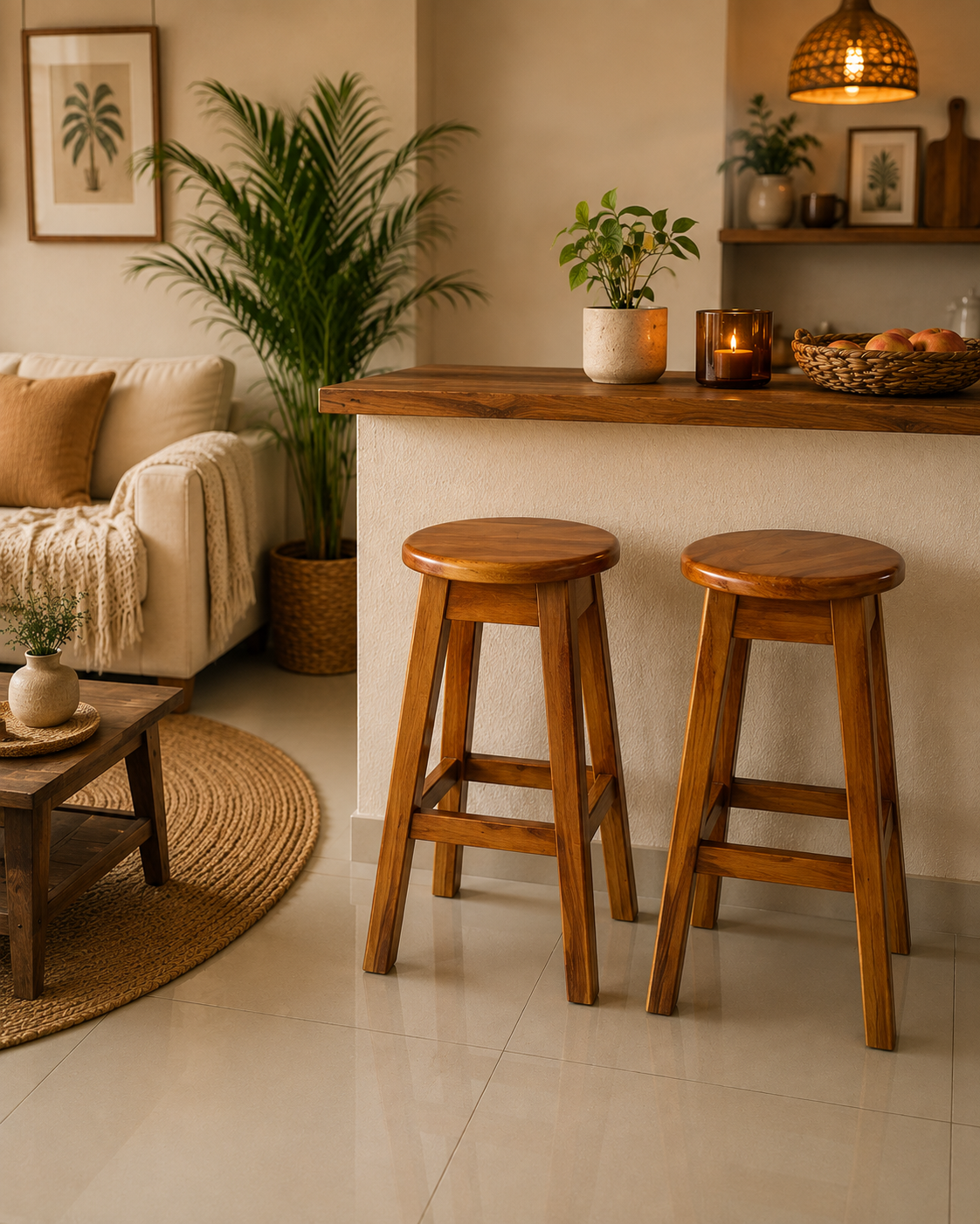 Bancos Madera Cenizaro 59A 32D 4P